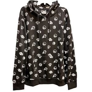 NBA Basketball Team Logo Hoodie Black Sweatshirt